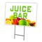 Signmission Juice Bar Yard Sign & Stake outdoor plastic coroplast window, C-1216 Juice Bar C-1216 Juice Bar - alternate 1